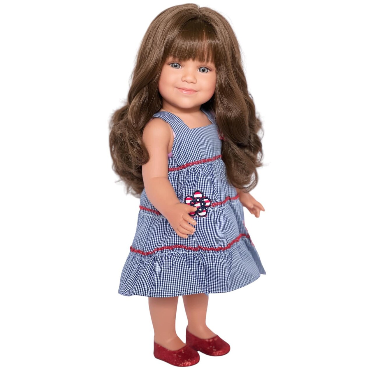 18 Inch Doll Clothes- Butterflies in July Dress with Matching Sandals and Panty Fits 18 Inch Kennedy and Friends Dolls and Other 18 Inch Fashion Girl Dolls